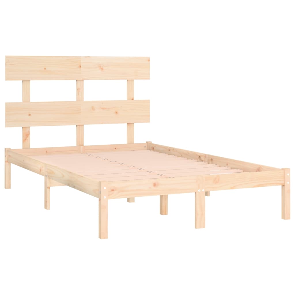 Bed Frame without Mattress 160x200 cm Solid Wood