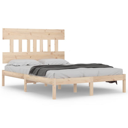Bed Frame without Mattress 140x200 cm Solid Wood