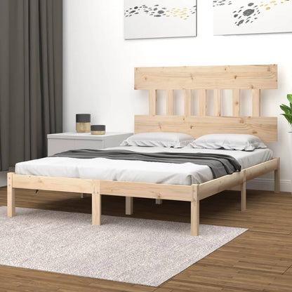 Bed Frame without Mattress 160x200 cm Solid Wood