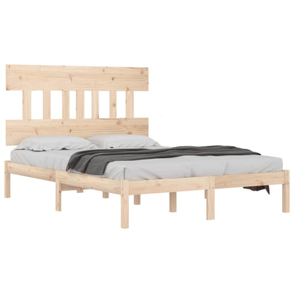 Bed Frame | Natural Wood | Solid pine wood | 200x200 | Durable