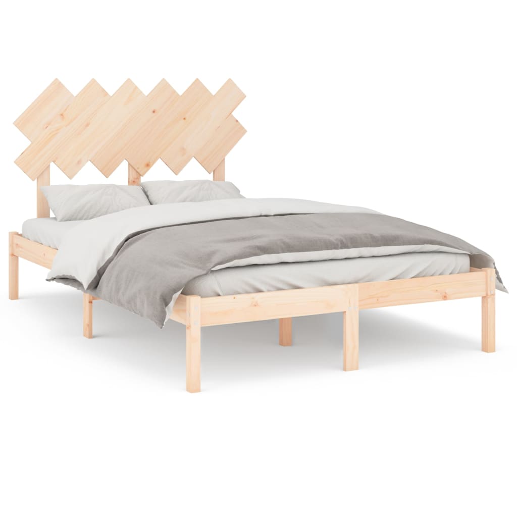 Bed Frame without Mattress 120x200 cm Solid Wood