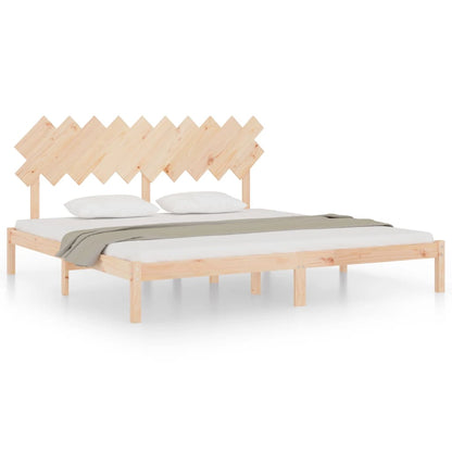 Bed Frame | Natural Wood | Solid pine wood | Double | Durable | Bed Frame
