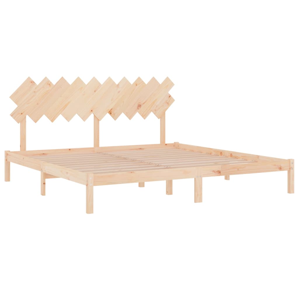 Bed Frame | Natural Wood | Solid pine wood | Double | Durable | Bed Frame