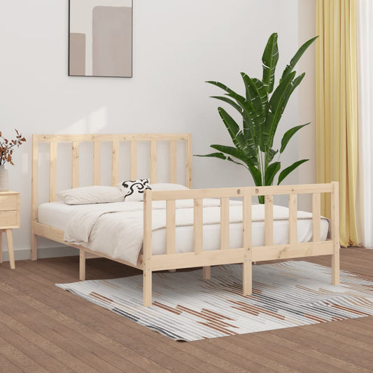 Bed Frame without Mattress 120x190 cm Small Double Solid Wood