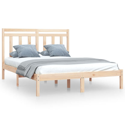 Bed Frame without Mattress 160x200 cm Solid Wood