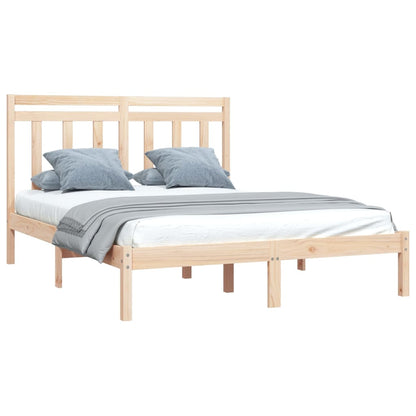 Bed Frame without Mattress 160x200 cm Solid Wood