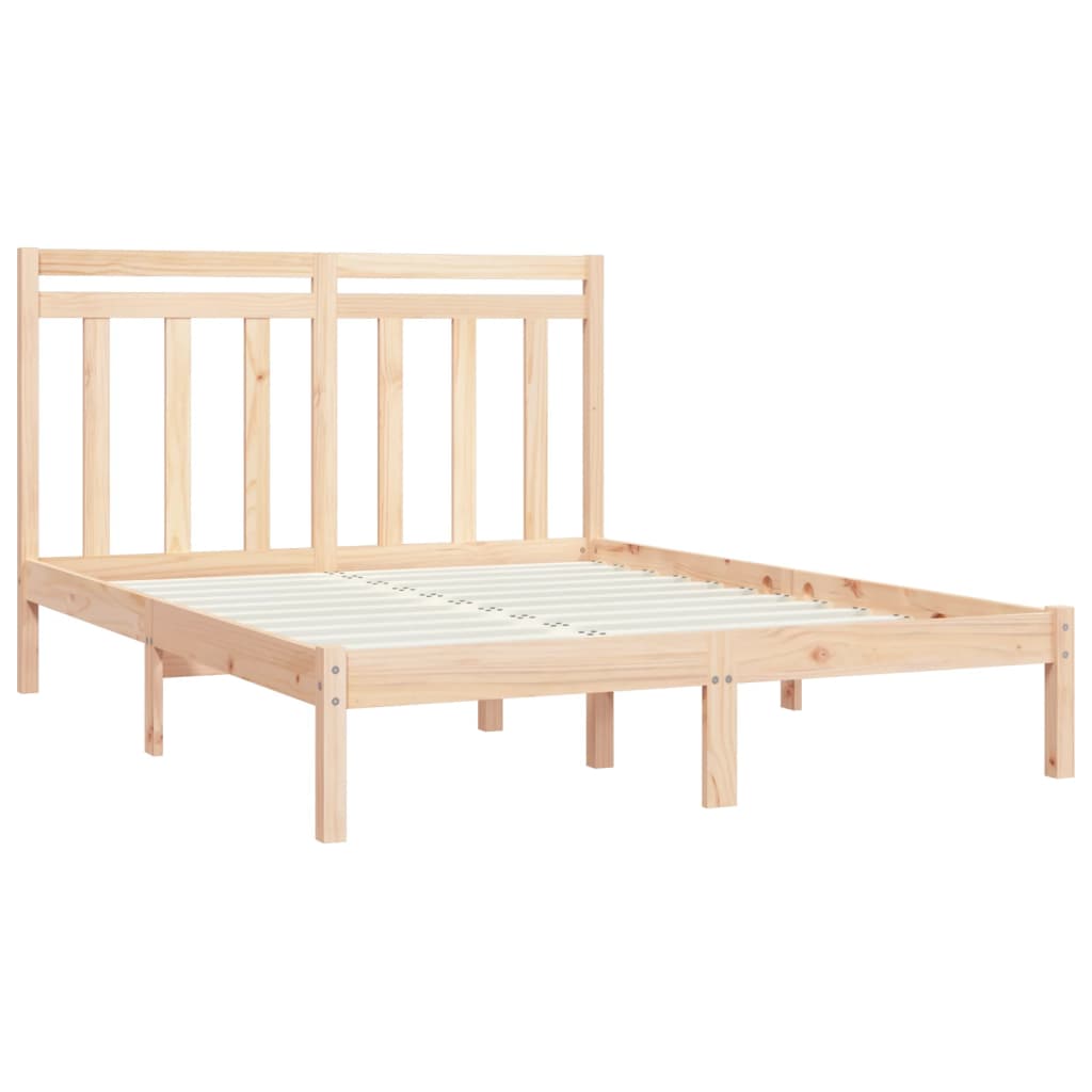 Bed Frame without Mattress 160x200 cm Solid Wood
