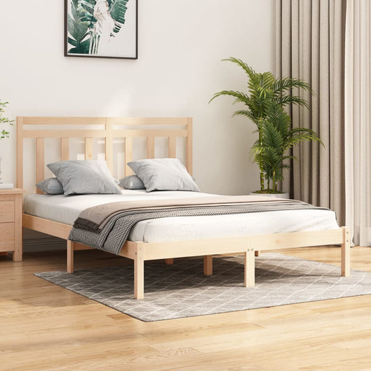 Bed Frame without Mattress 160x200 cm Solid Wood