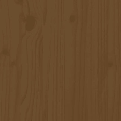 Bed Frame without Mattress Honey Brown 200x200 cm Solid Wood