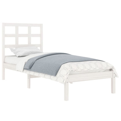 Bed Frame | White | Solid pine wood | Small Single | Durable | Bed Frame