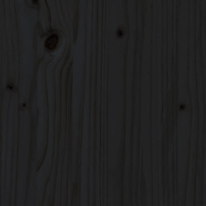 Bed Frame | Black | Solid pinewood | Double | Simplistic | Bed Frame