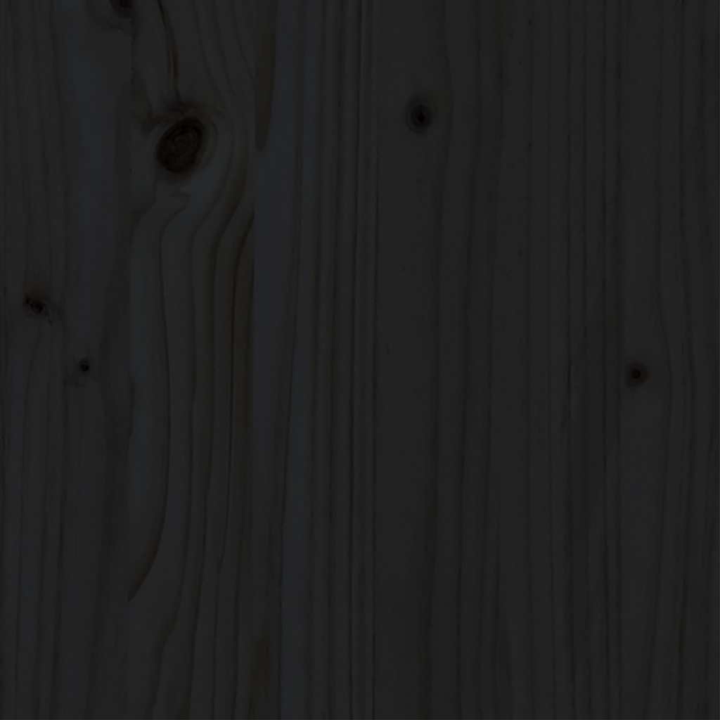 Bed Frame | Black | Solid pine wood, Plywood | 140 x 190 cm