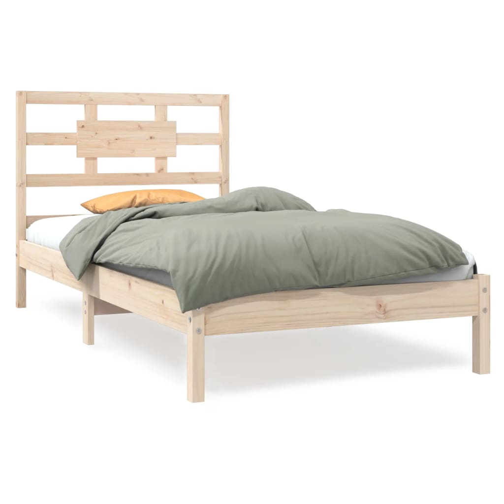 Bed Frame without Mattress 90x190 cm Single Solid Wood