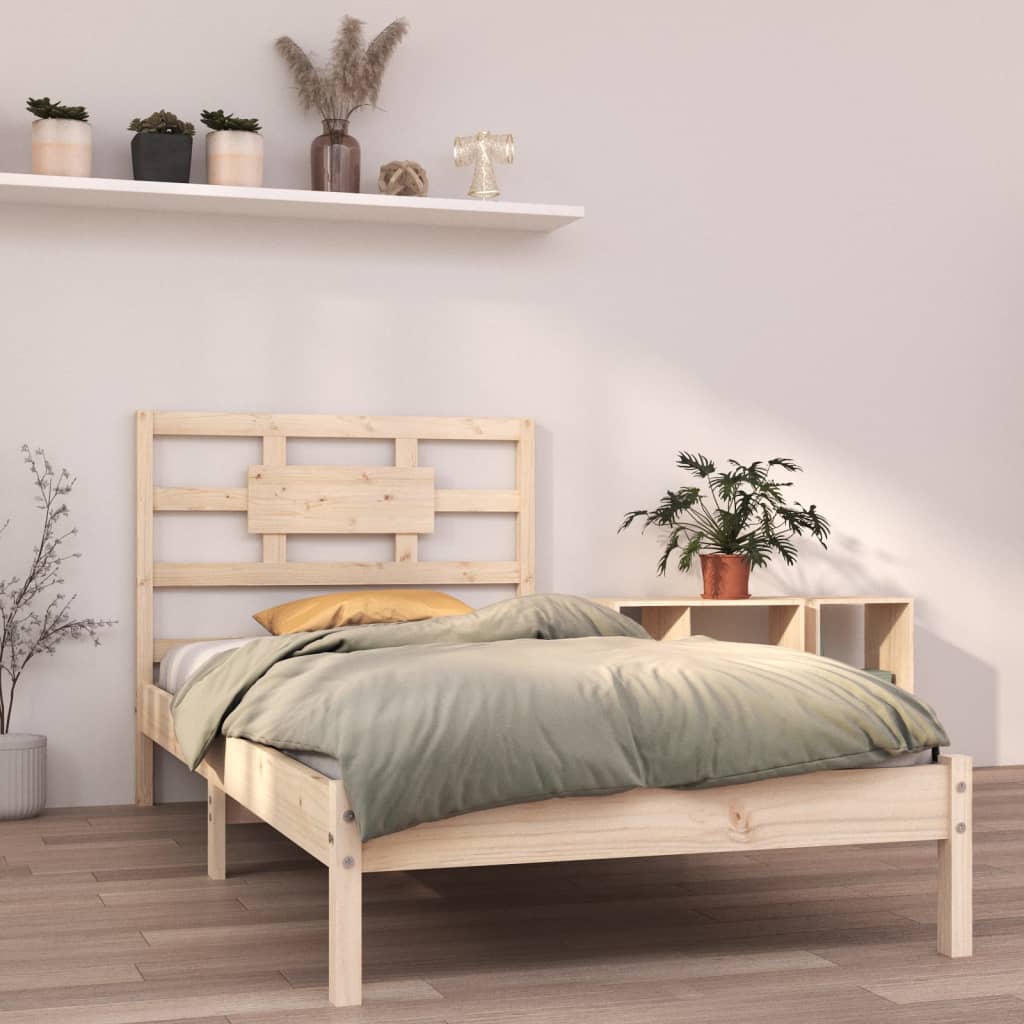 Bed Frame without Mattress 90x190 cm Single Solid Wood
