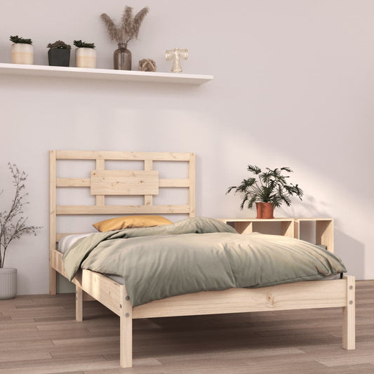 Bed Frame without Mattress 90x200 cm Solid Wood