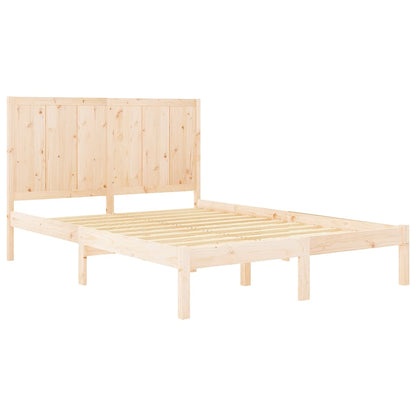 Bed Frame without Mattress 120x200 cm Solid Wood Pine