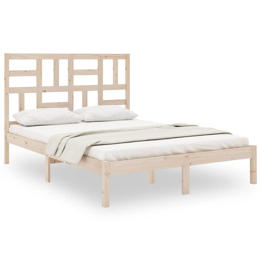 Bed Frame | Natural Pine | Solid pine wood | Double | Durable | Bed Frame