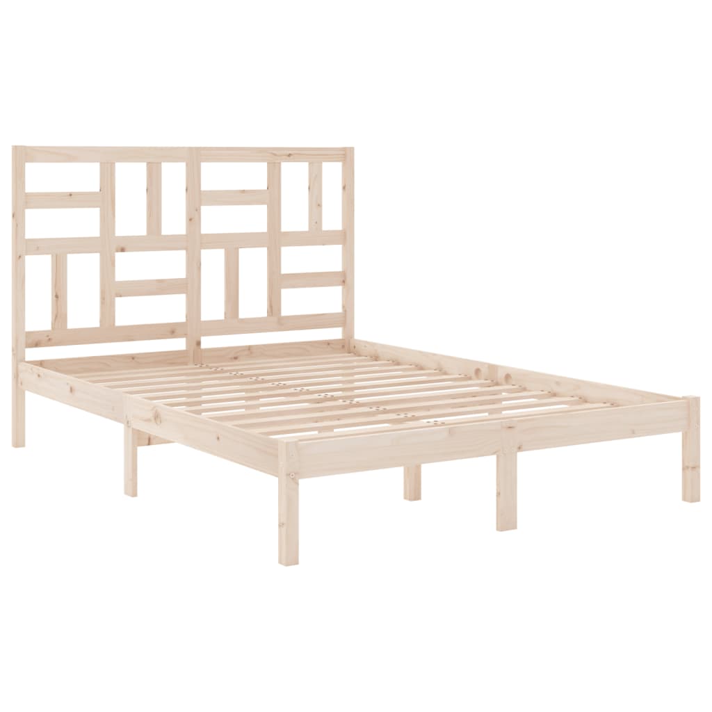 Bed Frame without Mattress Solid Wood 140x200 cm
