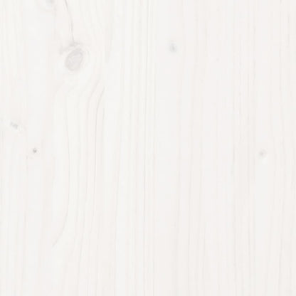 Bed Frame without Mattress White Solid Wood 160x200 cm