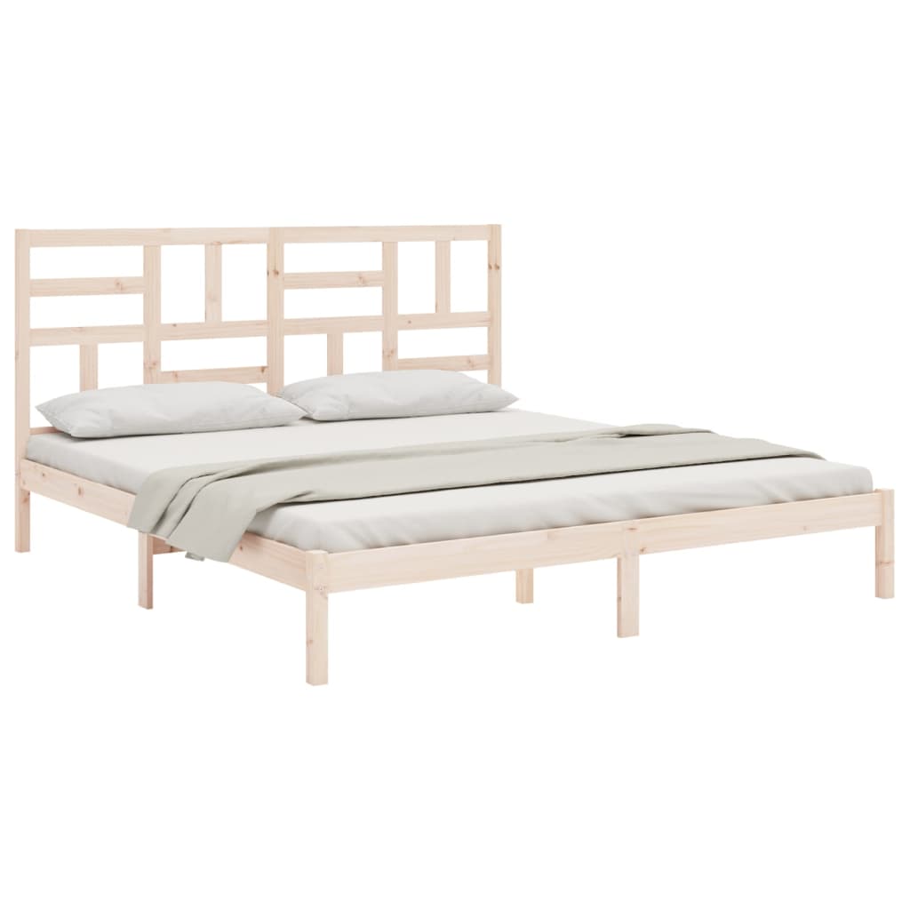 Bed Frame without Mattress Solid Wood 200x200 cm