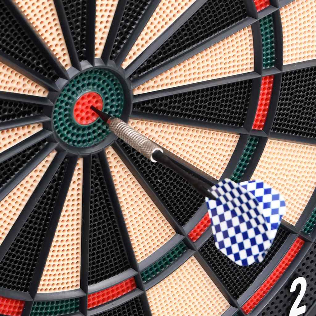 93580 vidaXL Electric Dartboard with Darts Black Polypropylene