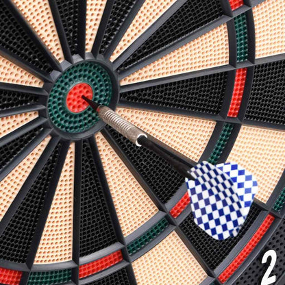 93580 vidaXL Electric Dartboard with Darts Black Polypropylene