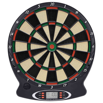 Electric Dartboard with Darts Black Polypropylene