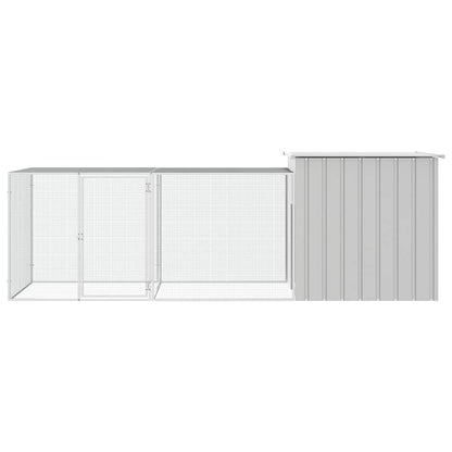 Chicken Cage Grey 300x91x100 cm Galvanised Steel
