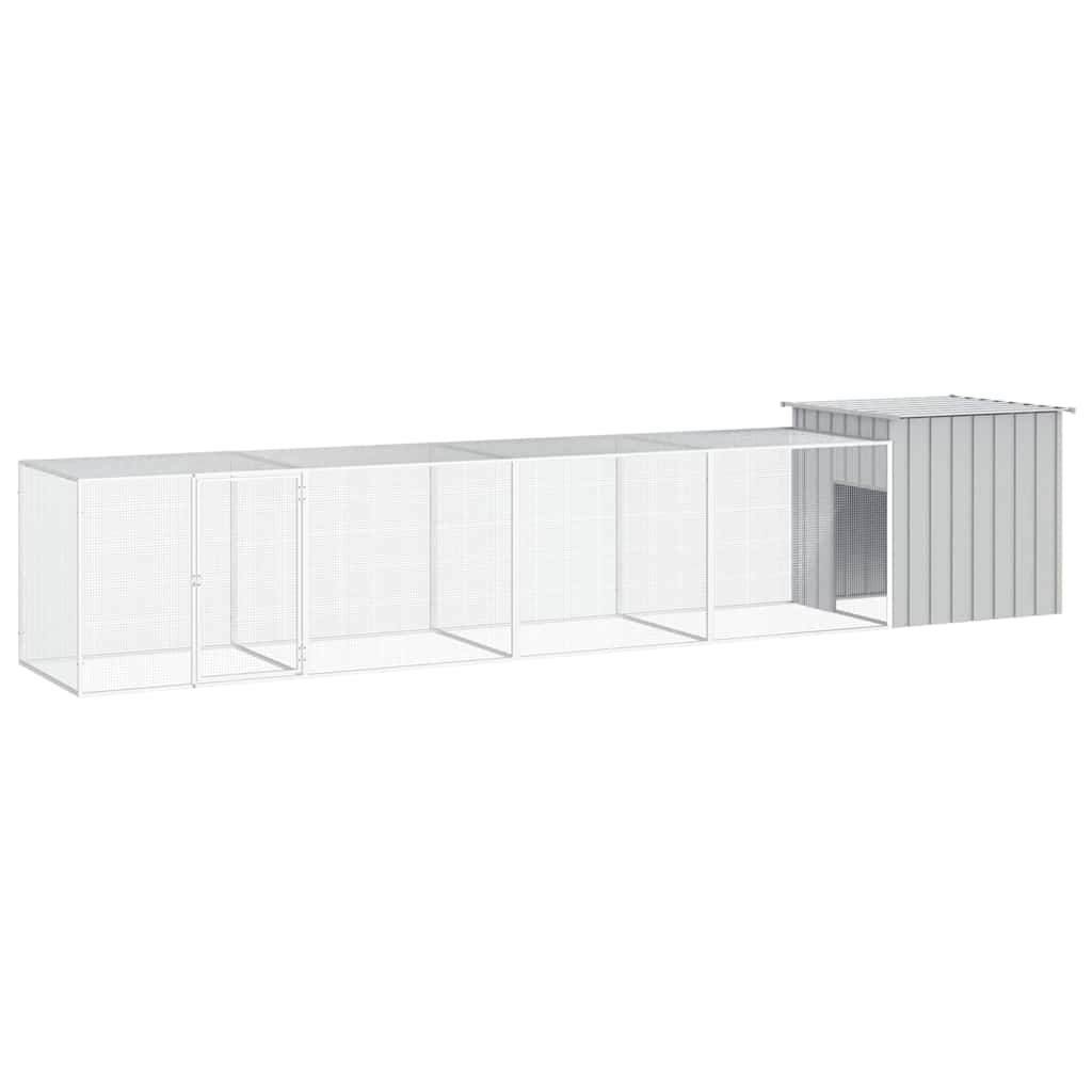 Chicken Cage Grey 500x91x100 cm Galvanised Steel