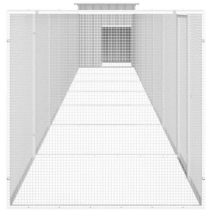 Chicken Cage Grey 800x91x100 cm Galvanised Steel