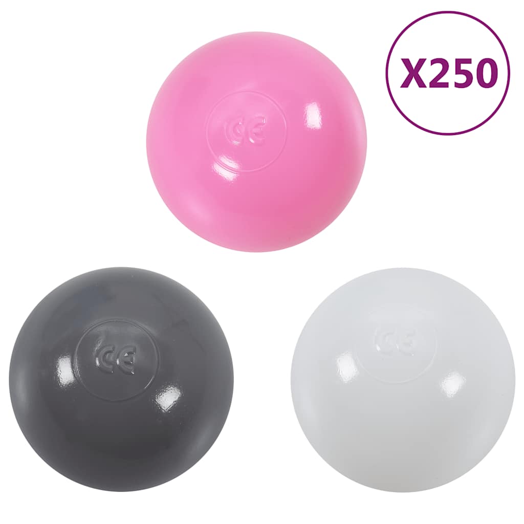 Children Play Tent with 250 Balls Pink 102x102x82 cm