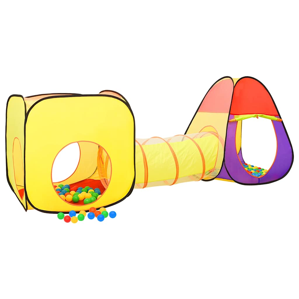 Children Play Tent with 250 Balls Multicolour 255x80x100 cm