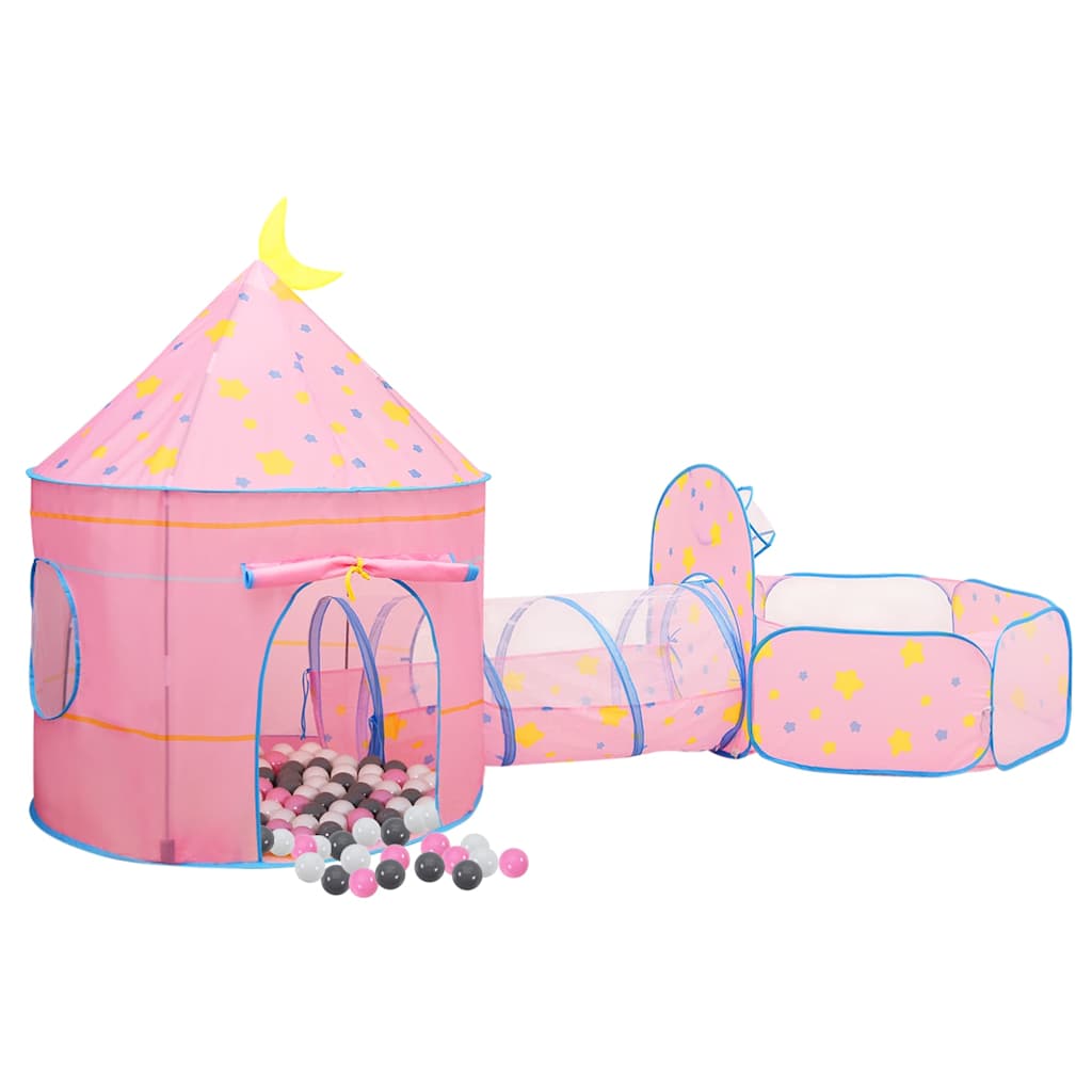 Children Play Tent with 250 Balls Pink 301x120x128 cm