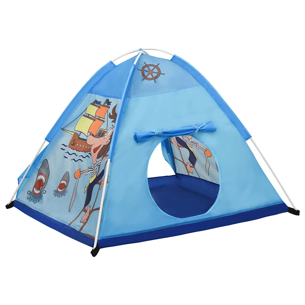 Children Play Tent with 250 Balls Blue 120x120x90 cm