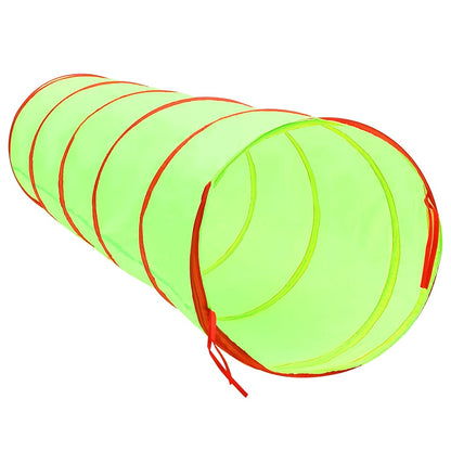 Children Play Tunnel with 250 Balls Green 175 cm Polyester
