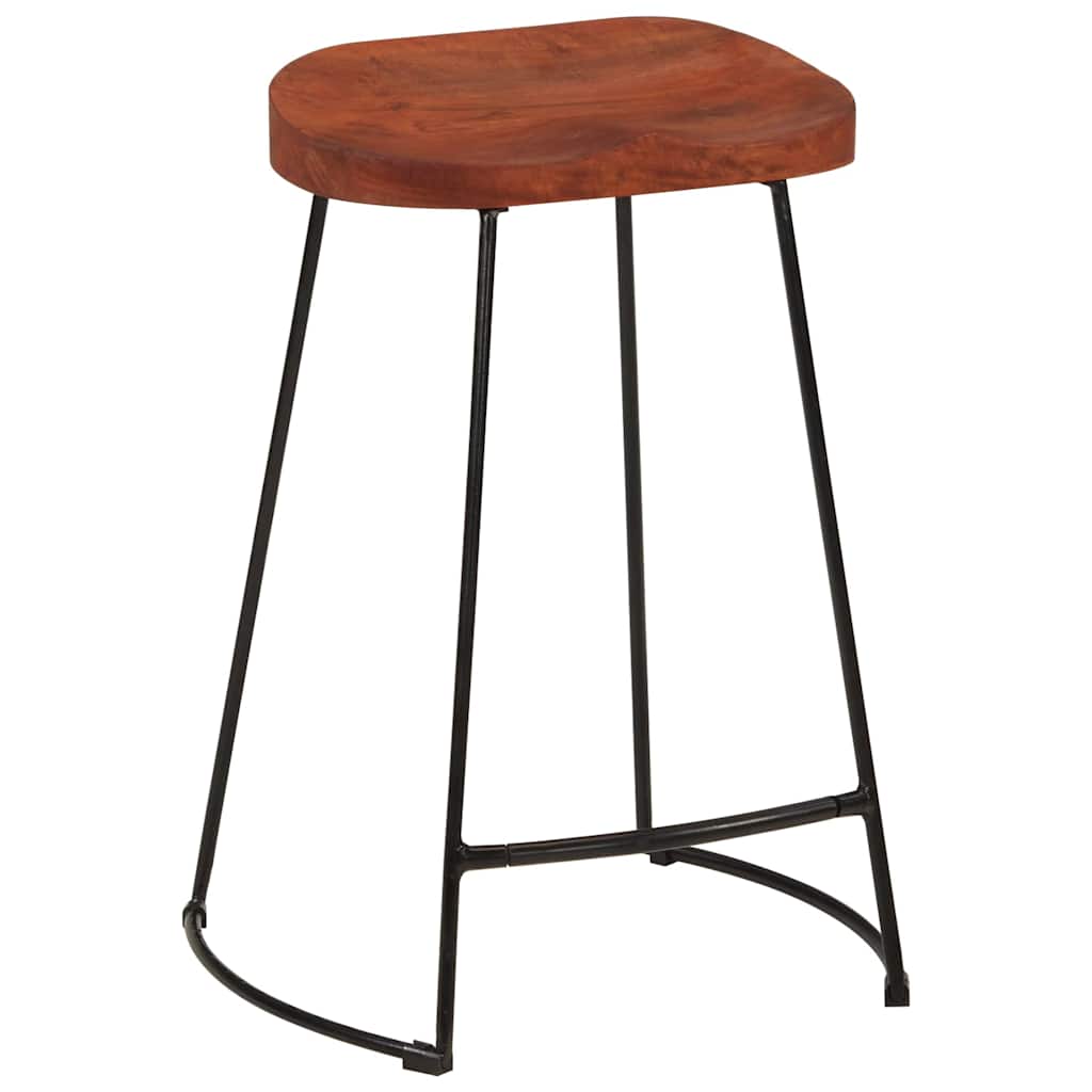 Gavin Bar Stools 2 pcs 45x40x63 cm Solid Wood Mango