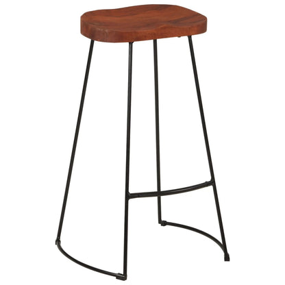 Gavin Bar Stools 2 pcs 50x40x78 cm Solid Wood Mango