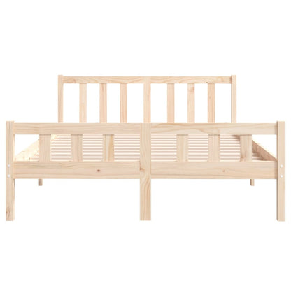 Bed Frame without Mattress Solid Wood Small Double