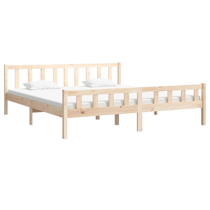 Bed Frame | Natural wood | Solid pine wood | Double | Durable | Bed Frame