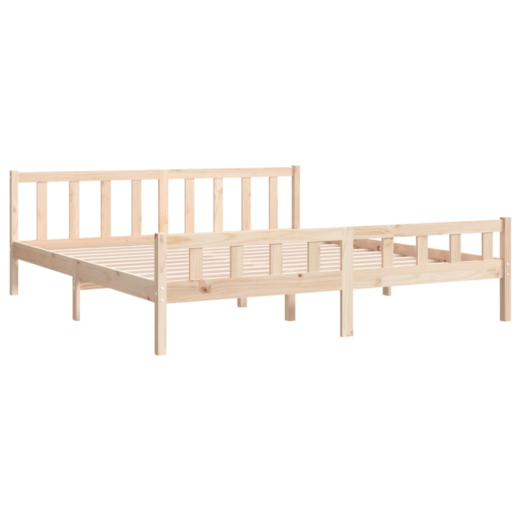Bed Frame | Natural wood | Solid pine wood | Double | Durable | Bed Frame