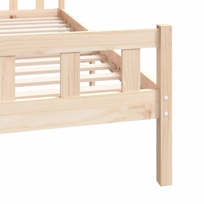 Bed Frame | Natural wood | Solid pine wood | Double | Durable | Bed Frame