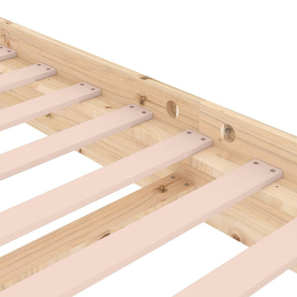 819902 vidaXL Bed Frame without Mattress Solid Wood 120x200 cm