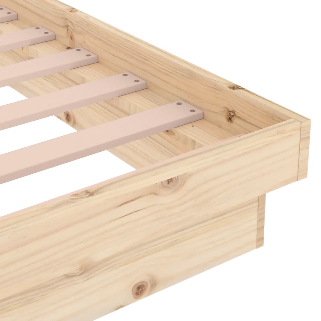 Bed Frame without Mattress Solid Wood Super King