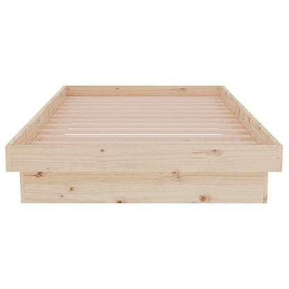 Bed Frame without Mattress Solid Wood Single