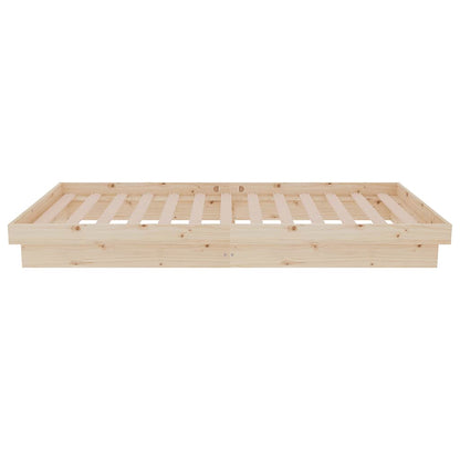 Bed Frame without Mattress Solid Wood Single