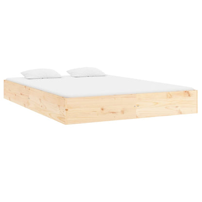 Bed Frame | Natural Wood | Solid pine wood, Plywood | Double