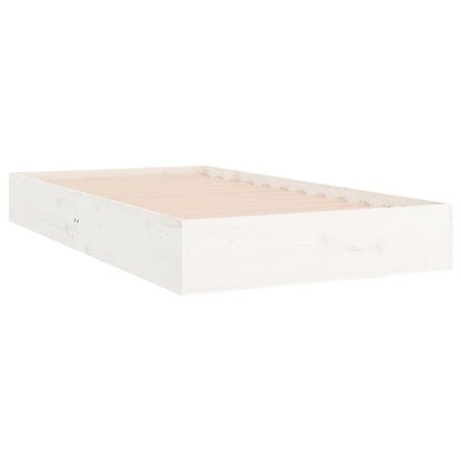 Bed Frame | White | Solid pine wood, Plywood | Single | Durable