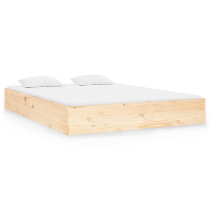 Bed Frame | Natural Pine | Solid pinewood, plywood | Double | Durable