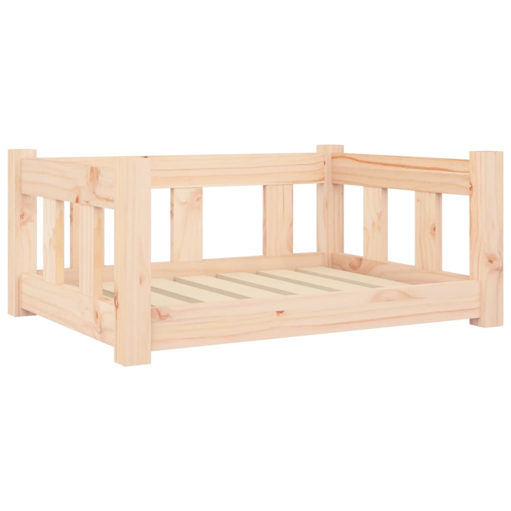 Dog Bed | Natural | Solid Pine Wood | Medium | Durable | Dog Bed