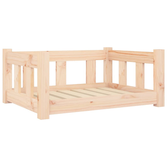 Dog Bed | Natural | Solid Pine Wood | Medium | Durable | Dog Bed